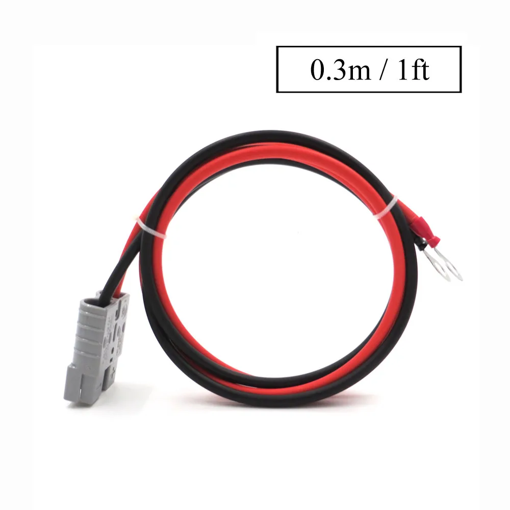 1FT SH50 Plug 50A 600 V 0,3 м расширить кабель солнечной кабеля подключения 2.5mm2 с M8 кольцевой оконцеватель Батарея Колесный Болт tab