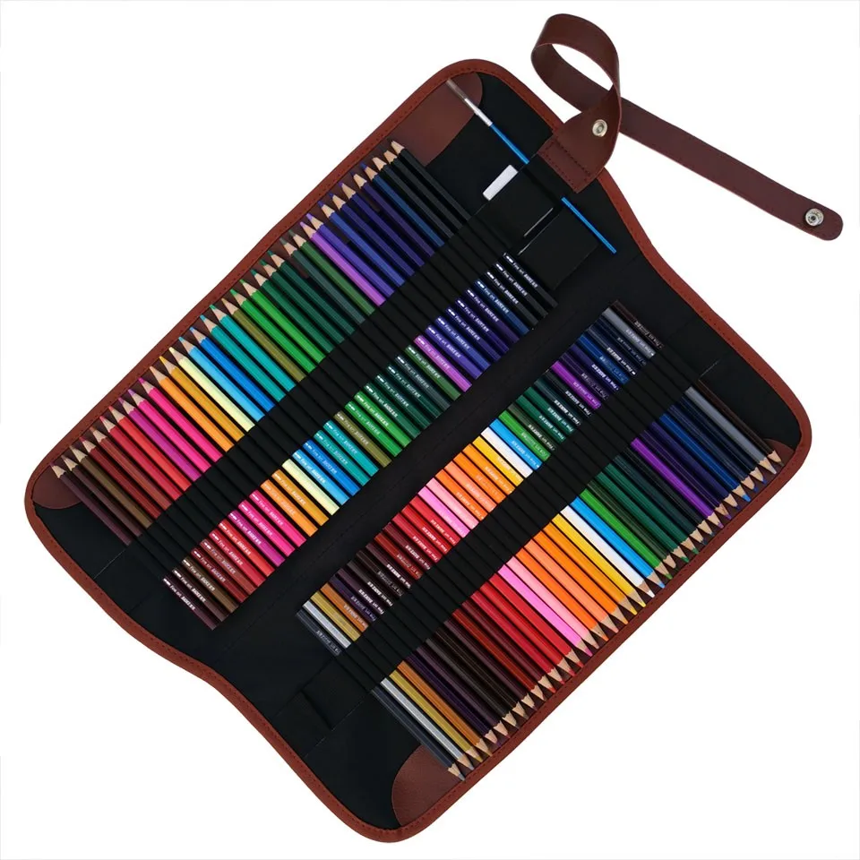 72 Holes Pencil Case Roll Up Set-5