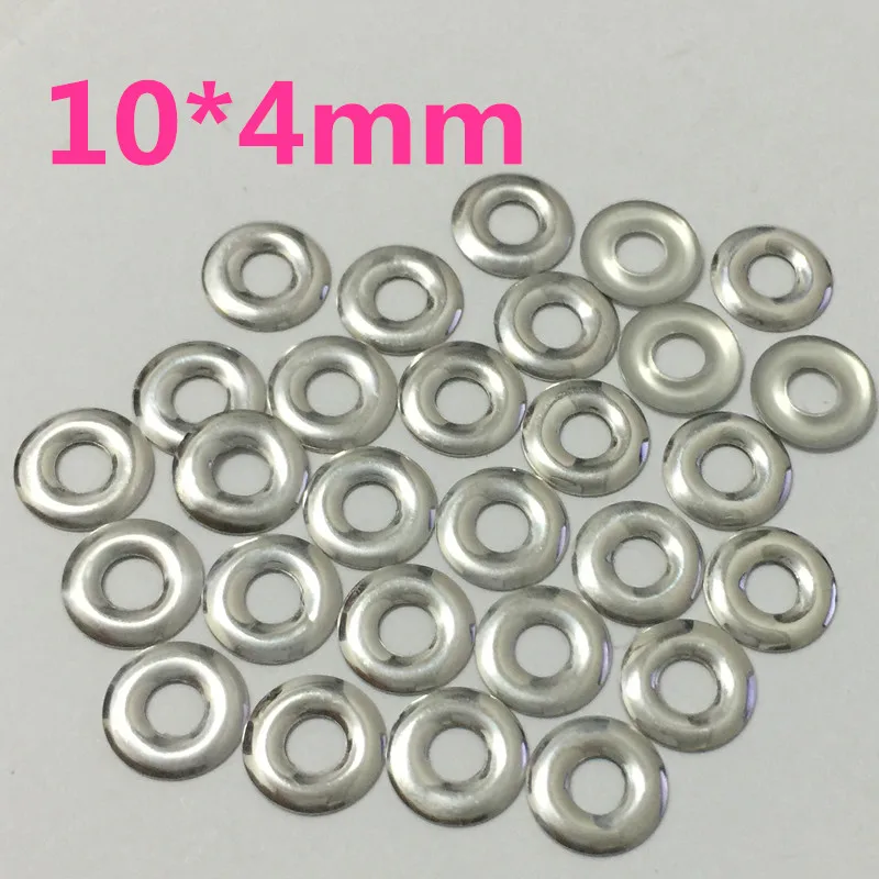 

500pcs/lot 10*4mm HotFix Round Hole Studs FlatBack Iron-on Silver Rhinestuds Heat Transfer Nailheads For Garments DIY