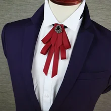 Британский Для мужчин Для женщин унисекс multi Слои стилист Свадебные Бизнес галстук Средства ухода за кожей Шеи Галстуки бабочка Костюмы Украшенные стразами бантом Галстуки