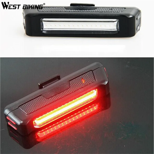 Best Offers WEST BIKING Rechargeable Strong Cycling Lights Bicycle Mountain Bike Night Riding Safety Warning Back Lamp Bicycle Light