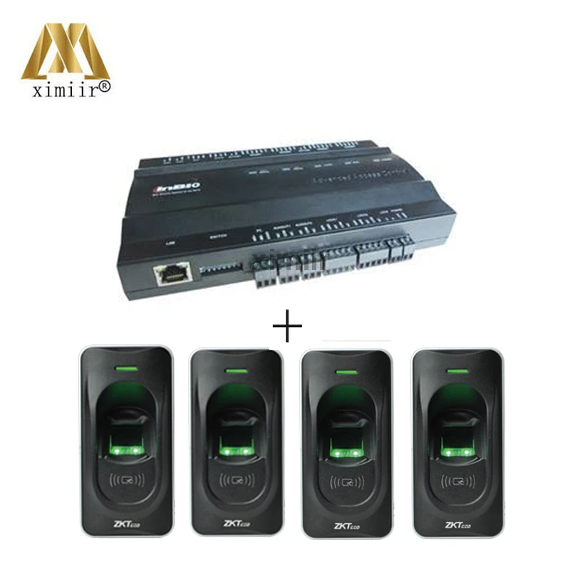 ZK inbio260 2 двери TCP/IP Биометрические 4 шт. FR1200 отпечатков пальцев и RFID считыватель