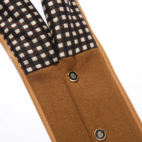 Winter Casual Coat Scarf Detachable Stylish Woolen Overcoat