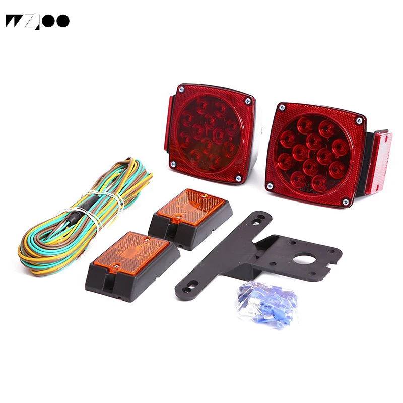 12 Volt LED Universal Mount Combination Trailer Tail Lights Kitin Car Light Assembly from
