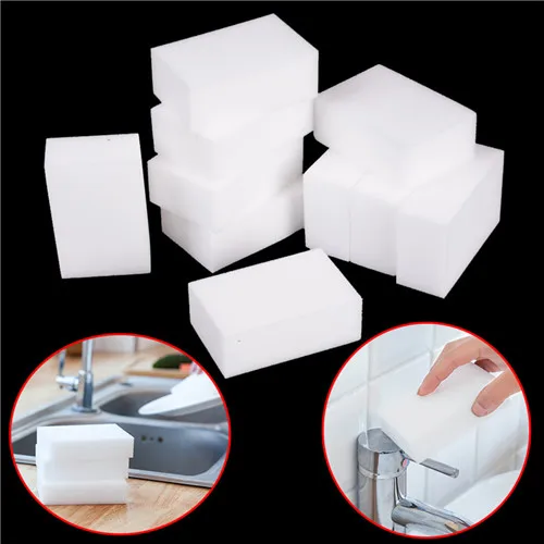 

10PCS White Magic Sponge Eraser Melamine Cleaner Multi-Functional Kitchen Bathroom Cleaning Tools Nano Sponge