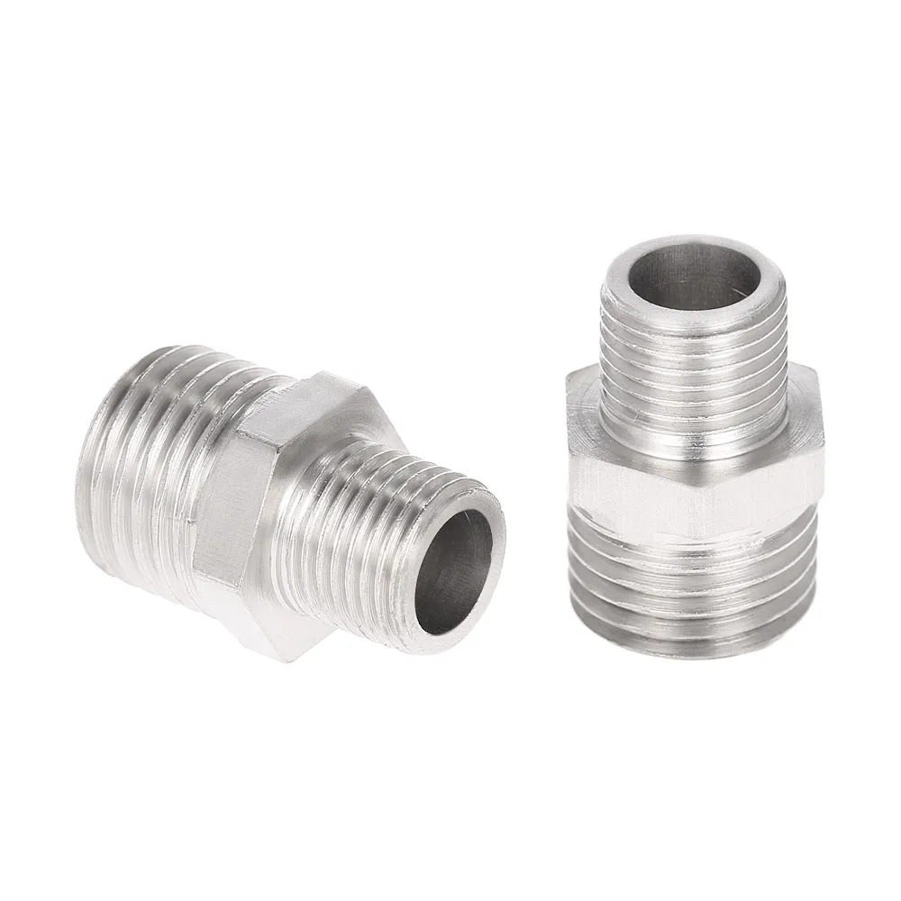 

Professional 2pcs Airbrush Air Hose Adaptor G1/8" BSP Male & G1/4" BSP Male Air Brush Connector for Mini Air CompressorH52