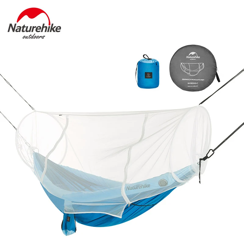 

Naturehike 1-2 Person Outdoor Hammock Camping Hanging Sleeping Bed Swing Portable Double Chair Hamac with Mosquito Net