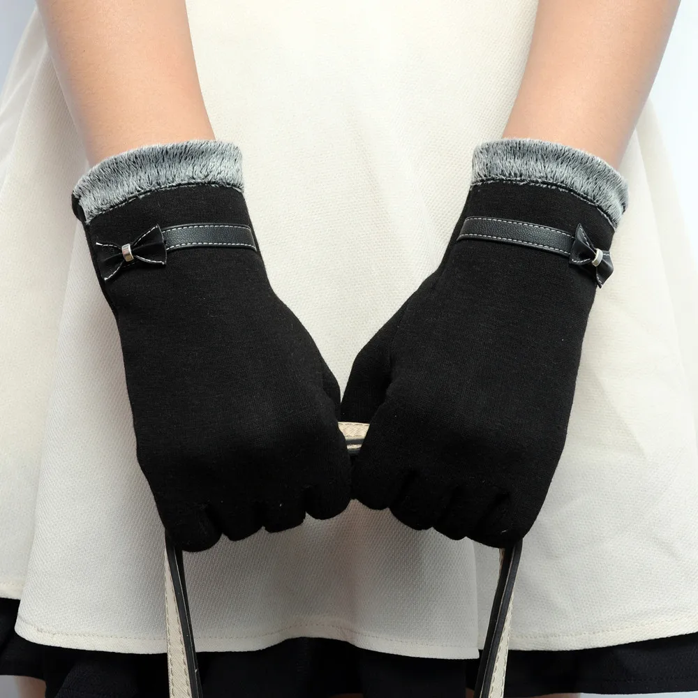 

New Brand Women Winter female Gloves Fashion Smartphone Screen Wrist Gloves for women Gants Femme Luvas De Inverno