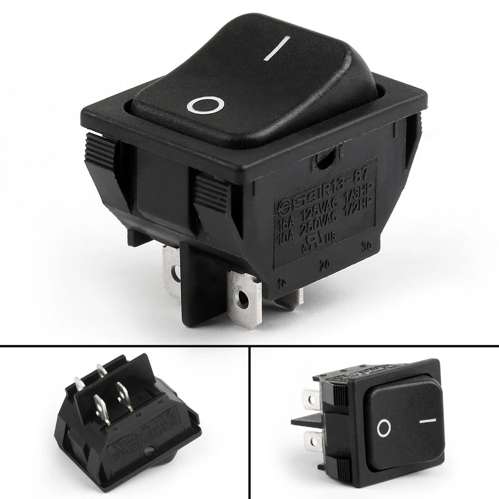 Areyourshop ON-OFF Rocker Switch R13-87A Boat Rocker Switch 4Pin 4 ...
