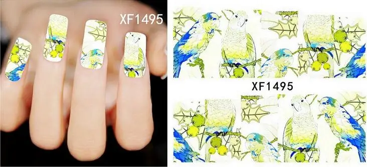 1. Floral Water Transfer Nail Stickers - wide 1