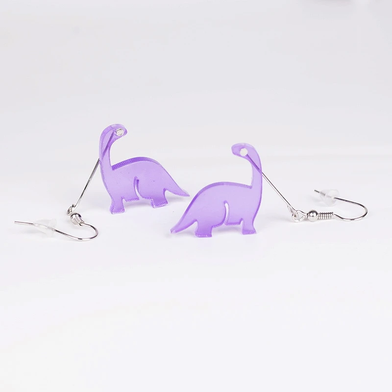 1Pair Cute Exquisite Acrylic Dinosaur Animals Drop Earrings Punk Party Japanese Earring Children Birthday Gift For Girl Woman | Украшения и