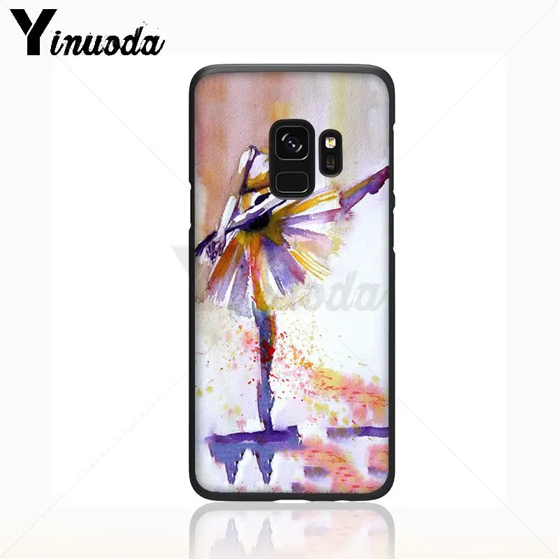 watercolor painting ballet girls