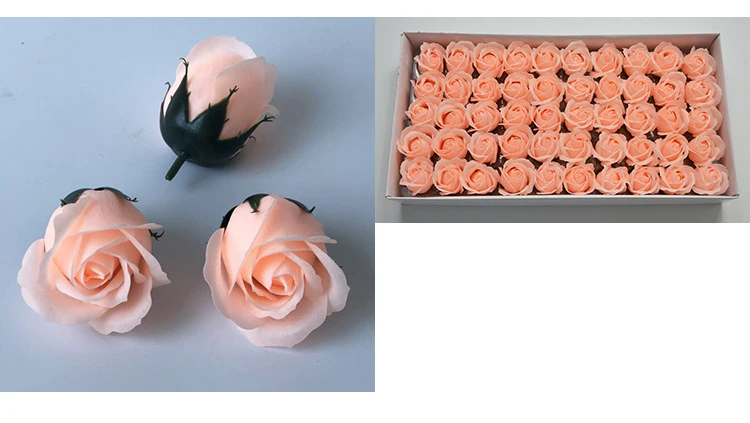 4,5 см светящаяся голова цветка розы светится в темноте искусственная Роза подарок на день Святого Валентина Сделай Сам свадебное украшение для дома - Цвет: Оранжевый