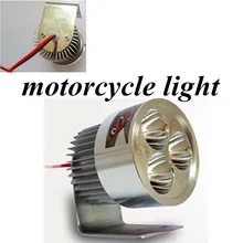 Лучшие продажи AC/DC 12 V-80 V супер яркость света 9 W 4 светодиодных шариков внешний фара для мотоцикла 1 шт. мотоциклетные светодиодный свет
