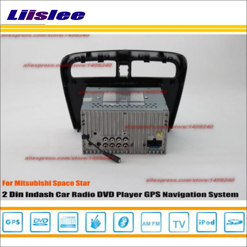 Perfect Liislee Car Radio CD DVD Playe For Mitsubishi Space Star 2012~2014 GPS Navi Navigation System Double Din Audio Installation Set 3