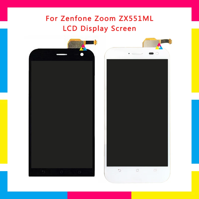 

5pcs LCD Display Screen With Touch Screen Digitizer Assembly For Asus Zenfone Zoom ZX551ML Replacement