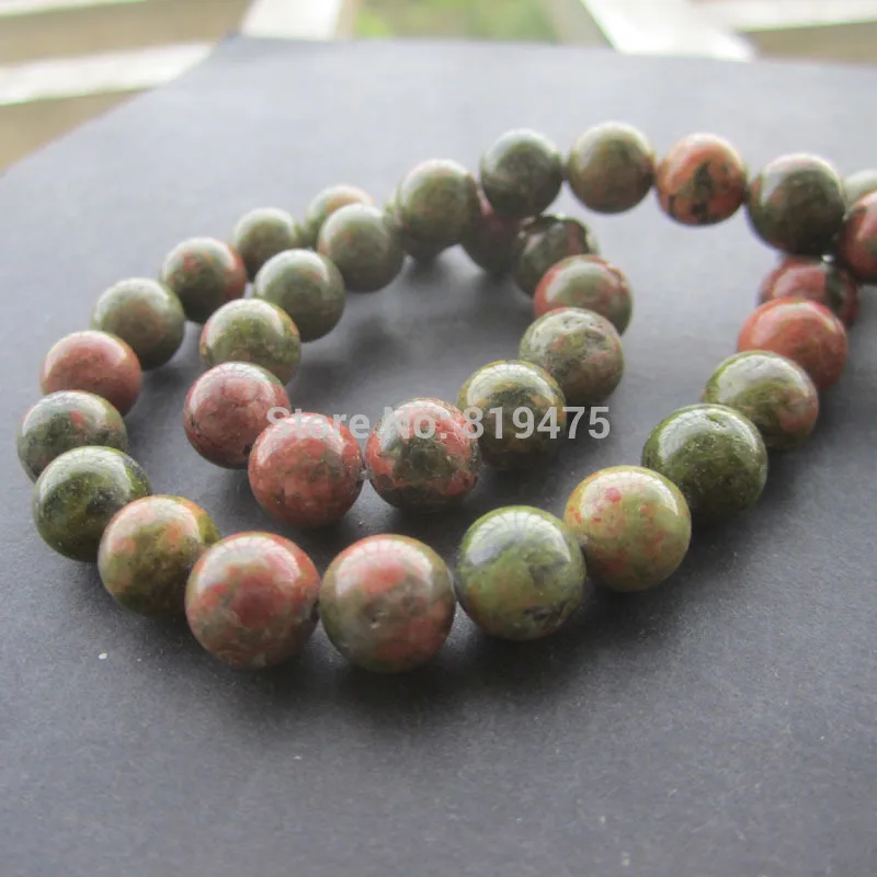 

4 6 8mm Natural unakite Stone Round for jewelry making