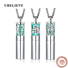 Дизайн ароматерапия медальон Подвески эфирные масла нержавеющая сталь диффузор духи медальон ожерелье с подушечками