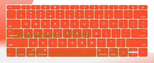 Для Mac Book Pro 13 дюймов для Macbook Pro A1708 силиконовый чехол для клавиатуры протектор A 1708(без сенсорной панели) выпуска - Цвет: orange