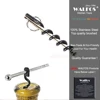 WALFOS  Creative Multifunctional Mini Outdoor Stainless Steel Corkscrew Wine Bottle Opener with Ring Keychain Bottle Opener ► Photo 2/6