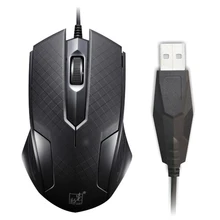 Черная Эргономика 3 кнопки 1200 dpi игровая мышь 1,2 m USB Проводная мышь офисная домашняя Предпочтительная для ASUS hp DELL lenovo ноутбук ПК