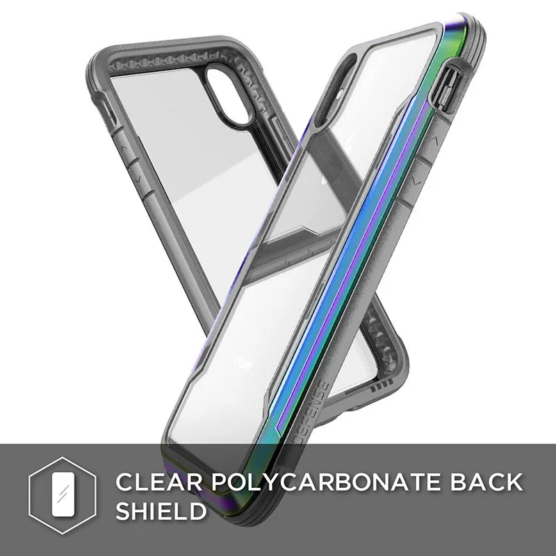 X-Doria Defense Shield чехол для телефона для iPhone XR XS Max военный класс падение протестированный чехол Coque для iPhone X XS Max Алюминиевый Чехол