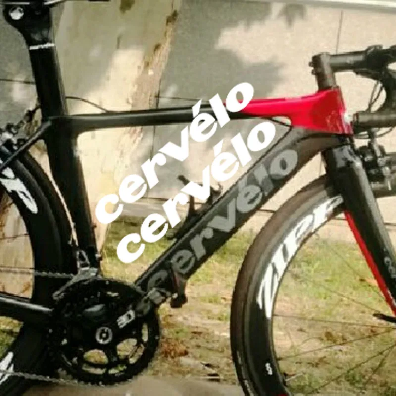

Bicycle Stickers for Cervelo S3 Frame Sticker Color Change Logo 39*5.5cm Outdoor Mountain Road Bike Oblique Beam Decals 1 Pair