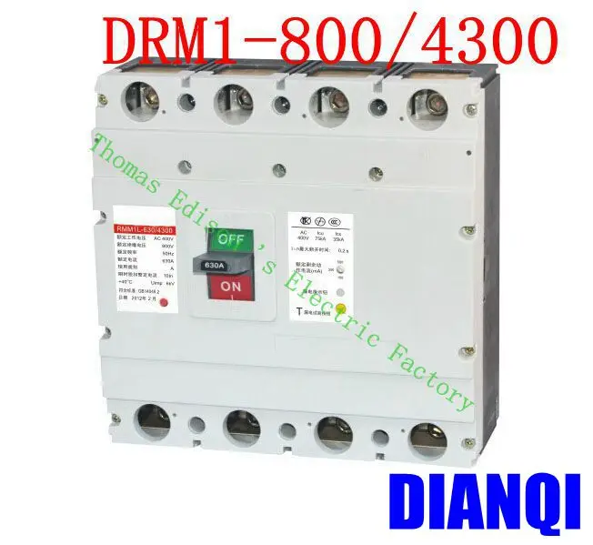 

CM1-800/4300 MCCB 630A 800A molded case circuit breaker CM1-800 Moulded Case Circuit Breaker