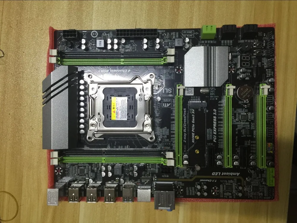 Материнская плата X79 Turbo LGA2011 ATX combos E5 2689 cpu 4 шт. x 4 ГБ = 16 ГБ DDR3 ram 1600 МГц PC3 12800R PCI-E NVME M.2 SSD