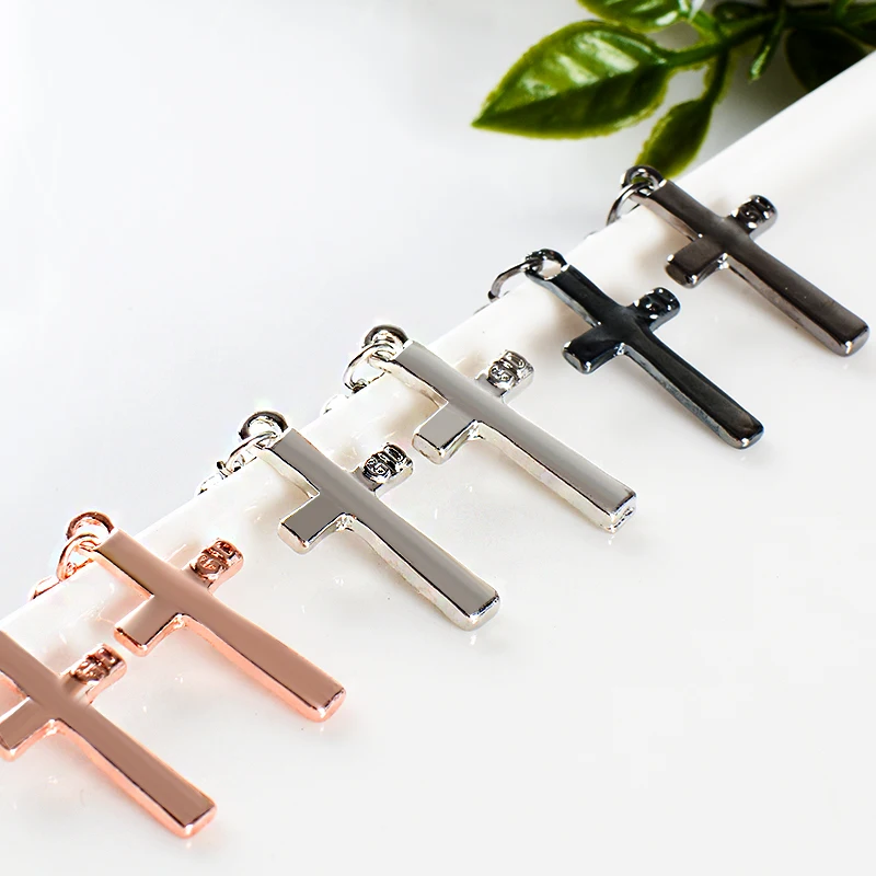 

H:HYDE Simple Fashion Women Costume Jewelry Drop Earrings Cross Shape Vintage Silver Gold Color For Women Crosses Earring Gifts