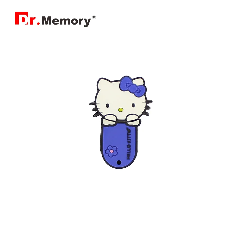 blue 4 цвета hello kitty Cat Usb флеш-накопитель, флеш-накопитель, красный/розовый/синий, устройство для хранения карт памяти, 4g/8g/16g/32g подарок для девочки - Цвет: blue