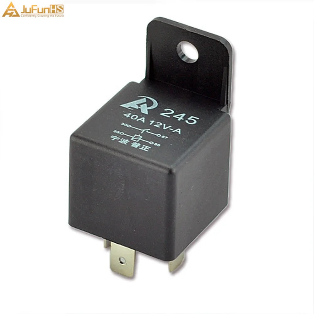 Автомобильное реле 12 В 40A 4Pin SPST Premium автомобильные 4P Pin & Socket 4 Wire 17AWG для управления