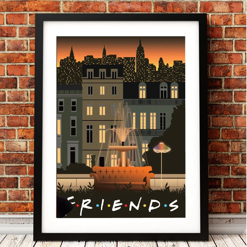 Классические плакаты и принты Friends Tv Show настенное искусство декоративная картина