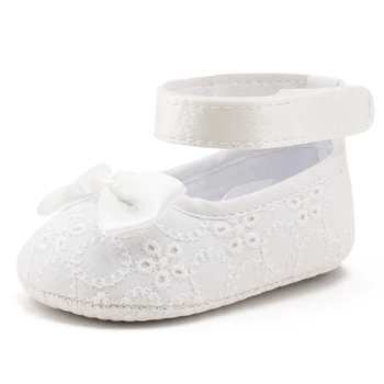 

Newborn White Christening Shoes Ring design princess Baby shoes