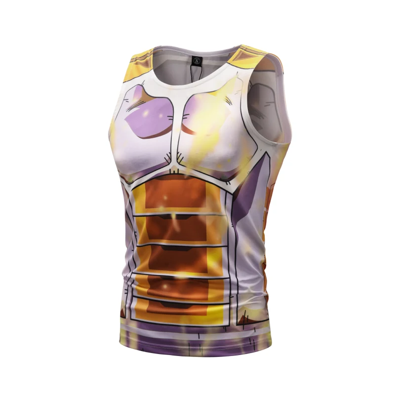

2019 Men Summer New Tank Tops 3D Print Vegeta Anime Dargon Ball Sleeveless Vest Fashion Slim Fitness Tops Bodybuilding