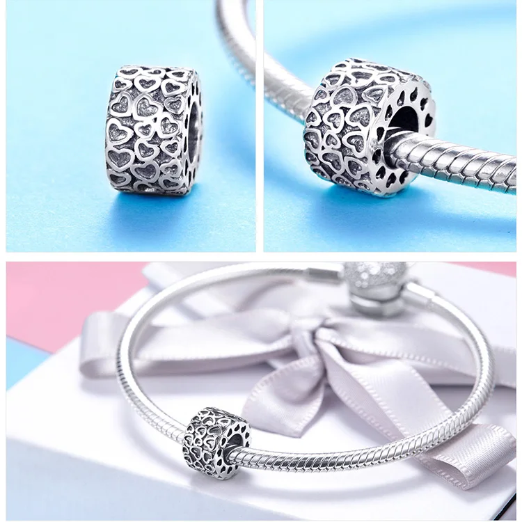 S925 серебро fit Pandora браслет Кокосовая пальма Снежинка бусины в виде мельницы сердце дом Танк Дерево Птица амулет крыло браслеты