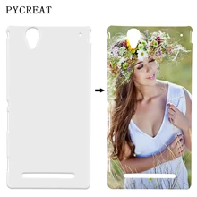 Чехол с сублимационной печатью для sony Xperia T2 Ultra D5322 D5303 Fundas, Жесткий ПК с объемной печатью, чистый чехол с сублимационной печатью