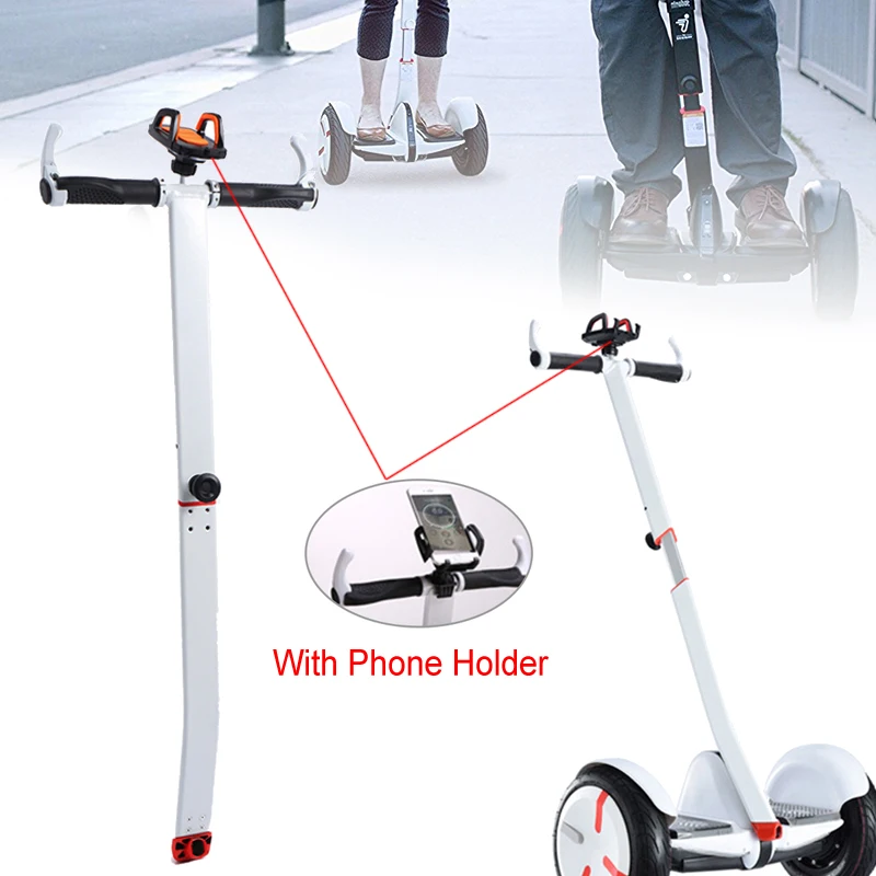 

Electric Self-balance Scooter Adjustable Handlebar With Phone Holder Bracket Mount T-shape Handle Handlebar For Ninebot MINI PRO