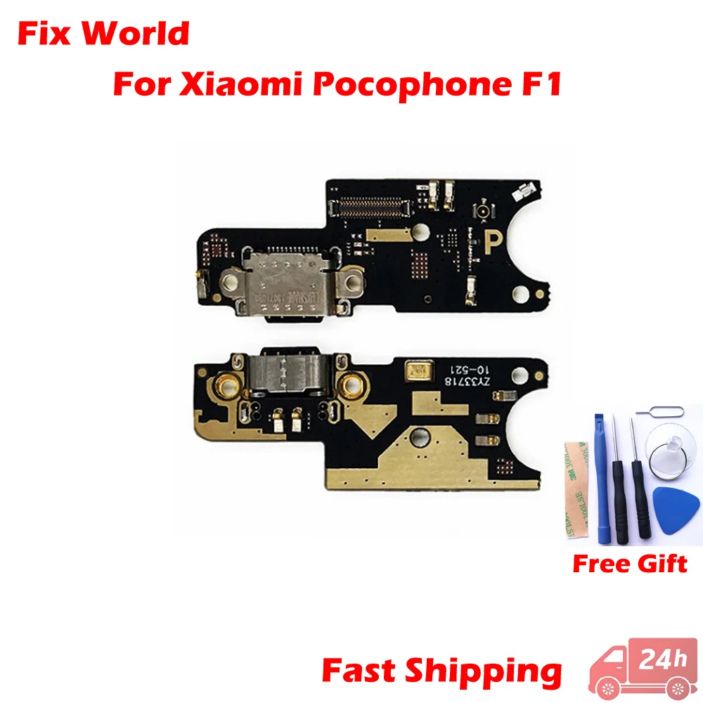 

USB Charging Dock Port Flex Cable Connector For Xiami PocoPhone F1 Charger Board Flex Cable For Poco F1 Repair Parts