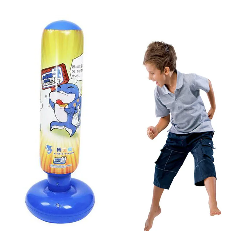 Pump Punching Bag Stand 120cm Inflatable Carton Ball Pump Punching Bag Stand 120cm Inflatable Carton Ball Sd Boxing Ring Training Toy Kid Tumbler Roly Poly Playground In From Sports