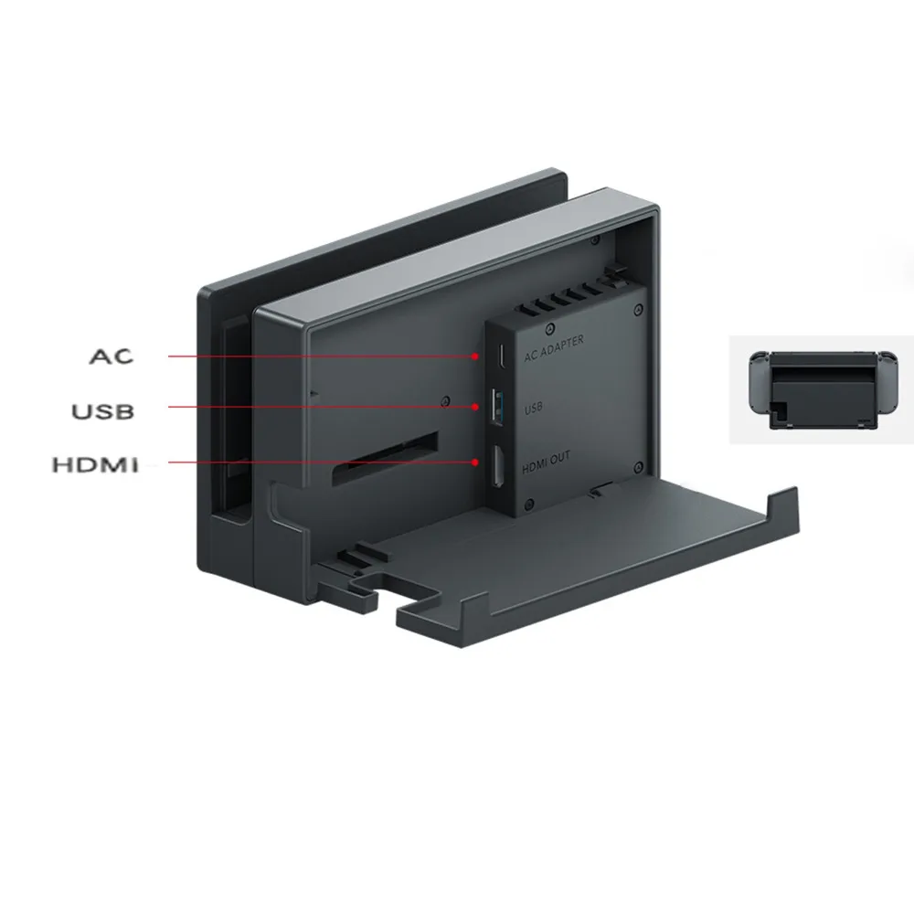  Replacement Charging HDMI Station Dock Stand for Nintend Switch NS NX Console Original Black