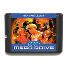 Голая Knuckle III 16 бит MD игровая карта для sega Mega Drive для Genesis