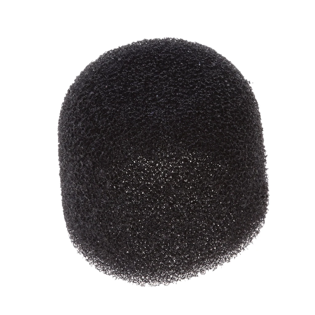 20Pack Ball Type Handheld Stage Karaoke Microphone Windscreen Foam Cover Caps 3cm Diameter Black