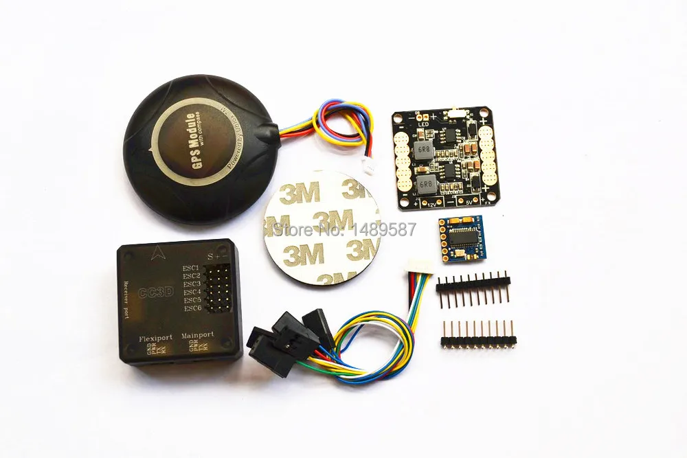 

7M GPS w/ Compass + CC3D Flight Controller +5v12v CC3D distribution board+CC3D MINI OSD