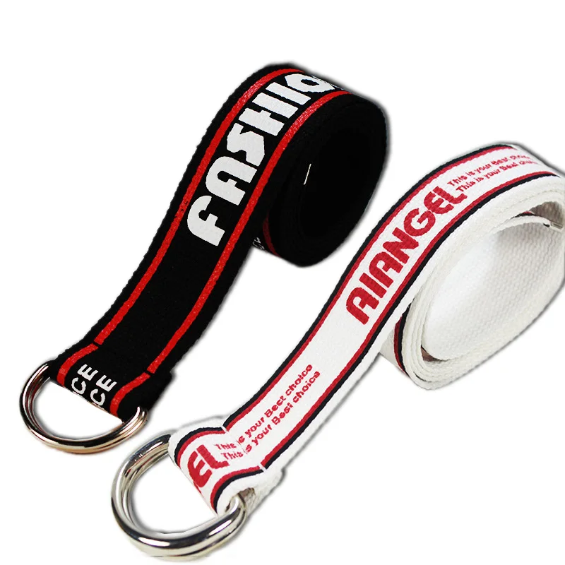 

Fashion Black Canvas Belt Harajuku Letter Printed Student Women Men Jeans Belts Double D Ring Buckle off white Waistband Z30