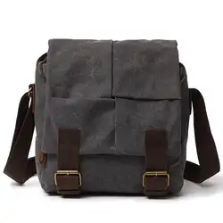 YUPINXUAN 2018 летние 3 варианта цвета холсты из чистого хлопка кожаные сумки для камеры для мужчин маленькие винтажные холщовые сумки на плечо Ipad