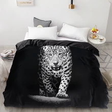 3D принт пододеяльник индивидуальный дизайн, одеяло/одеяло чехол queen/King, постельные принадлежности 220x240, постельное белье животных белый леопард