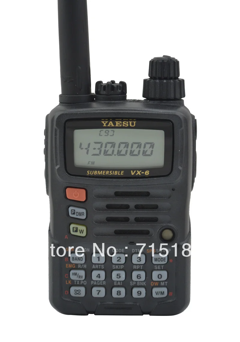 Yaesu VX-6R, портативное радиоустройство, двухстороннее, погружное, двухдиапазонное, 5 Вт, FM трансивер, новинка,, Yaesu VX 6R, рация