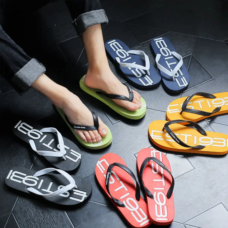 

STRAVELL Men Flip Flops Slippers Shoes Sandals Slipper indoor & outdoor Casual Men Non-Slip Beach Shoes zapatos de hombre S1073