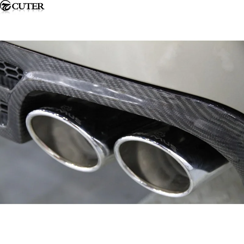 A6 C7 RS6 ABT Стильные комплекты для кузова из углеродного волокна, диффузор заднего бампера для Audi A6 C7 RS6 12-16